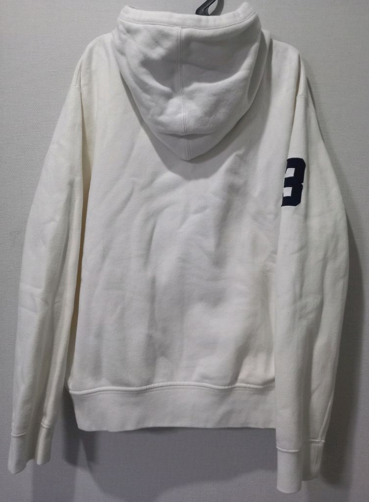 폴로 POLO 빅포니 화이트 체크 후드집업 105/XL 이미지