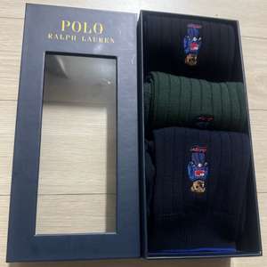 폴로 랄프로렌 베어자수 양말 3족 세트