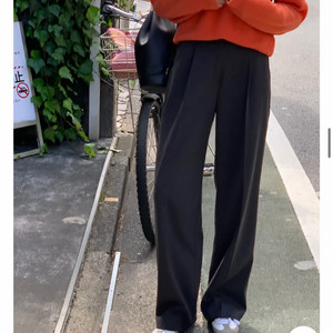 (거의 새상품) 원로그 윈터 핀턱 슬랙스 [기모/누적 60만장]