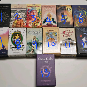 [싸게판매] 각종 타로카드 & 스프레드 천 판매중
