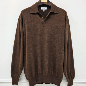 브리오니 브라운 폴로 스웨터