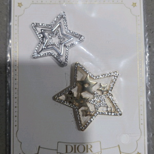 정품) 디올 별 골드 실버 핀 (코스메틱)