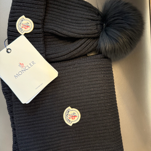 몽클 폼폼 비니 머플러 세트 아기