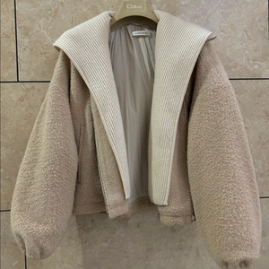 한섬 더캐시미어 낙타 캐시미어100% 후드 점퍼 코트