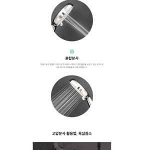 새상품)대림바스 와이드형 3기능 샤워헤드