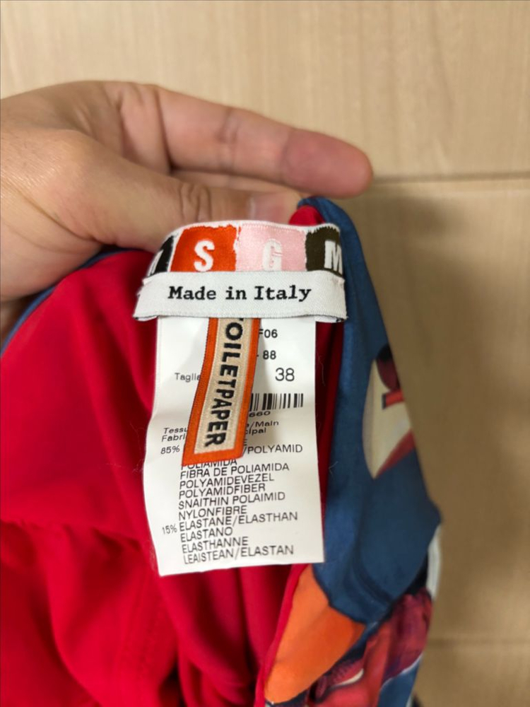 MSGM x Toiletpaper 콜라보 수영복--2