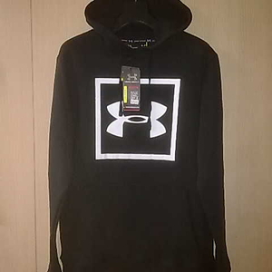 언더아머 골프 빅박스로고 플리스 풀오버후디/100-105/새제품/택포