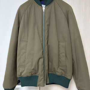 버버리 24fw 카키 리버서블 패디드 보머 자켓 M