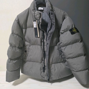 스톤아일랜드 25fw 크링클랩스 다운 패딩 그레이 xl 새상품(배송받은지 1시간됨)
