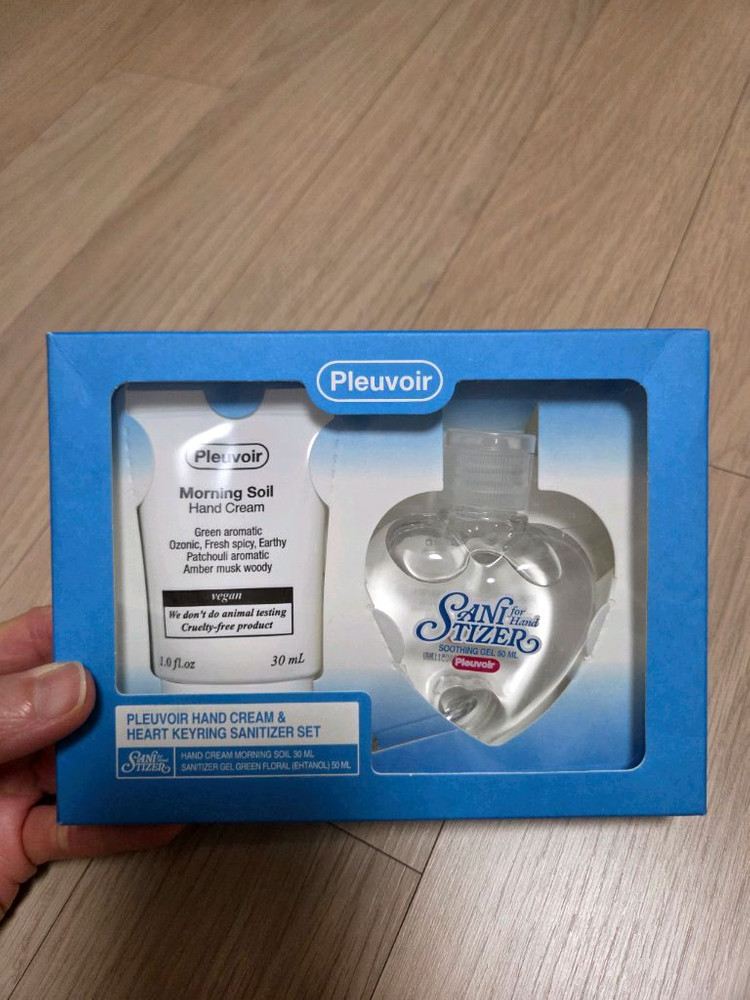 플르부아 핸드크림 하트 키링 손소독제 세트 새상품 승무원 핸드크림--1