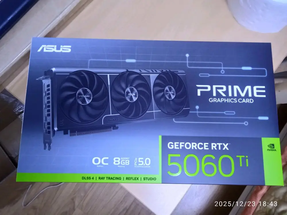 미개봉 새제품 아수스 프라임 지포스 RTX 5060 Ti 8GB GDDR7 OC 특별판 - 안심되는 중고거래