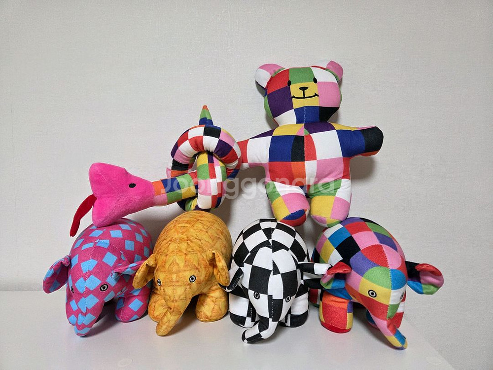 그레이트북스 알록달록엘머 엘머인형--2