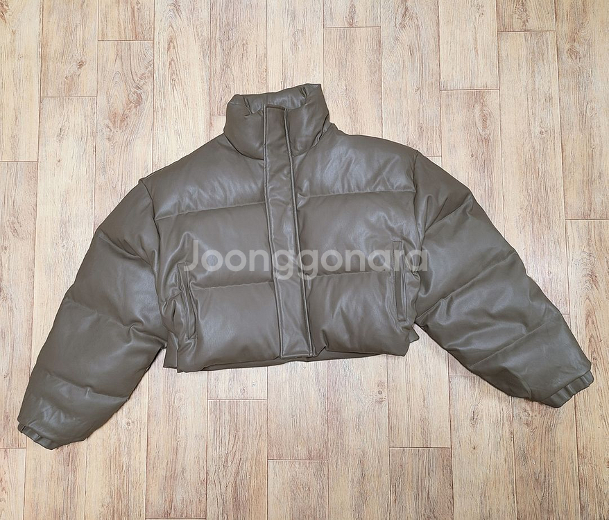 트리밍버드(Treemingbird) 덕다운 레더패딩 프리사이즈--3