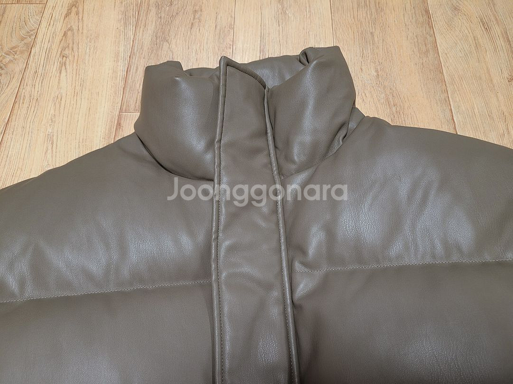 트리밍버드(Treemingbird) 덕다운 레더패딩 프리사이즈--4