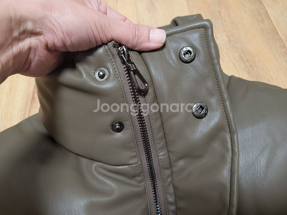 트리밍버드(Treemingbird) 덕다운 레더패딩 프리사이즈--5