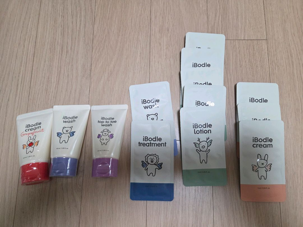 아이보들 미니 크림 워시 로션 트리트먼트 트래블키트 새상품 샘플포함--1