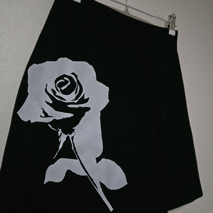 MSGM 울 펠트 로즈 스커트 / 여자 치마 / 여성 치마--1