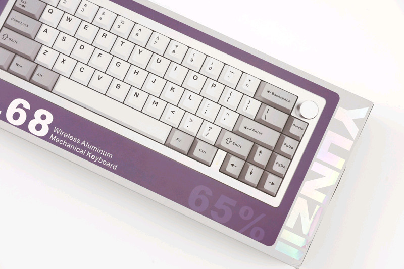 윤지 YUNZII AL68 키보드(실버) 판매합니다--2