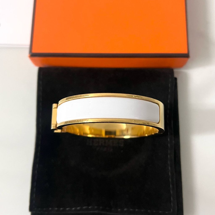 [A급/정품] 에르메스 클릭아슈 팔찌 화이트 골드 PM 이미지