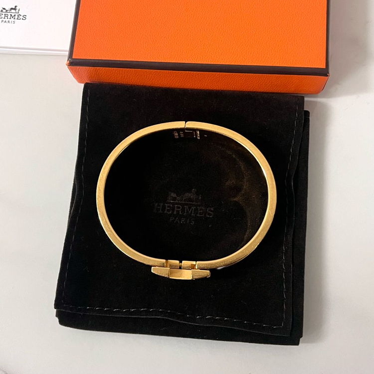 [A급/정품] 에르메스 클릭아슈 팔찌 화이트 골드 PM 이미지