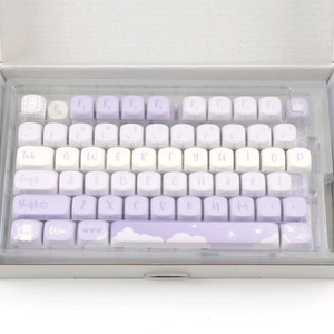 윤지 YUNZII Bear MOA Profile Keycap Set (Purple Bear) 키캡 판매합니다.