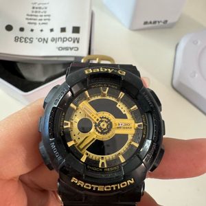 카시오 베이비지 블랙+골드 시계