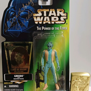 스타워즈 3.75 Greedo 배우 한정 싸인판