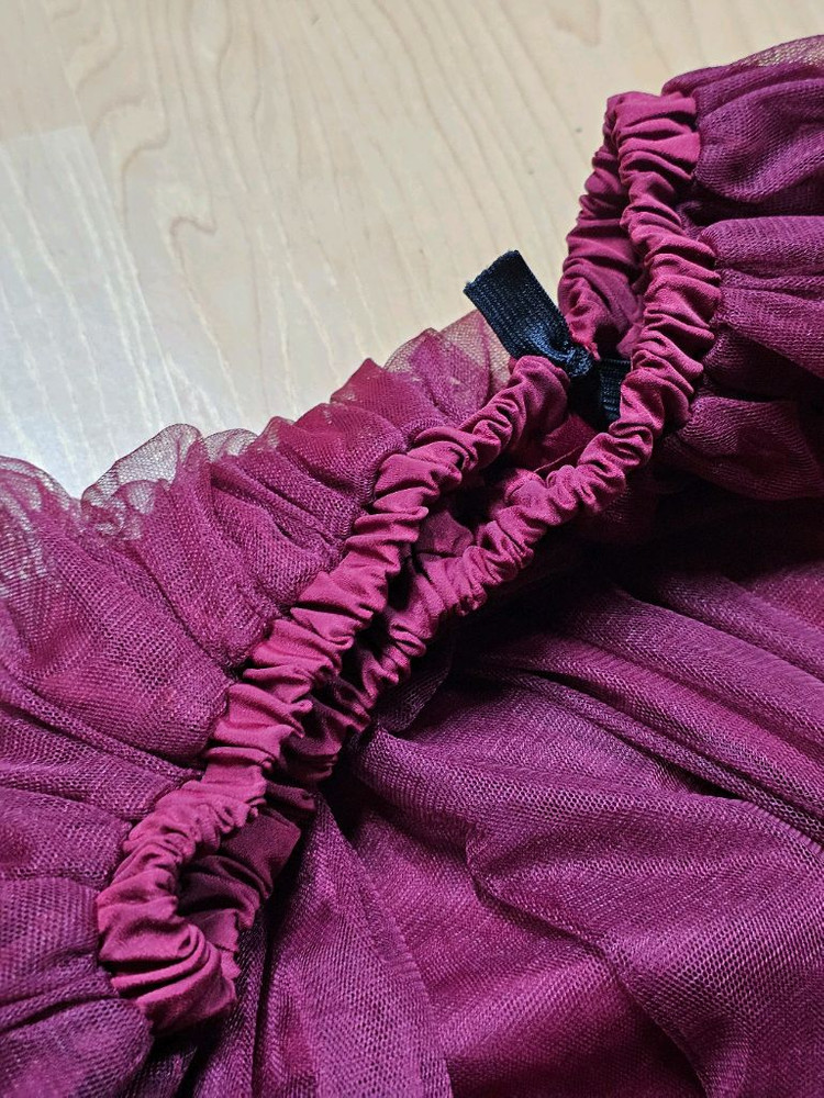 버건디 밴딩 치마 M 이미지