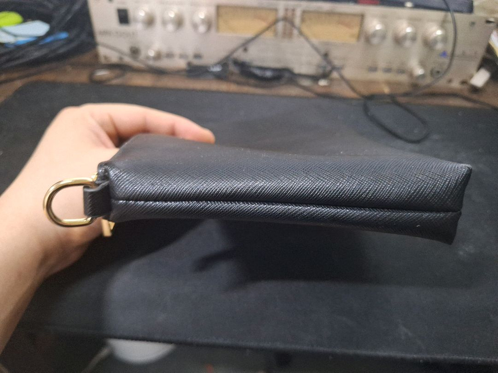 사만사 베가 블랙 파우치 클러치백 일본 빈티지 가방--4