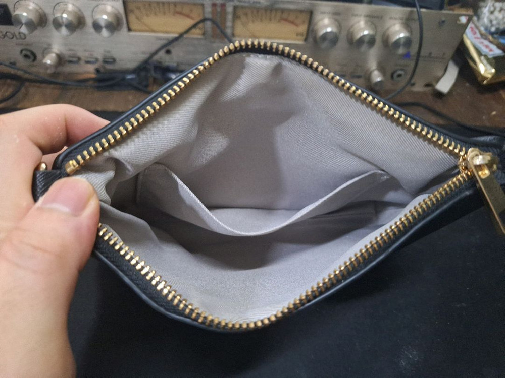 사만사 베가 블랙 파우치 클러치백 일본 빈티지 가방--7