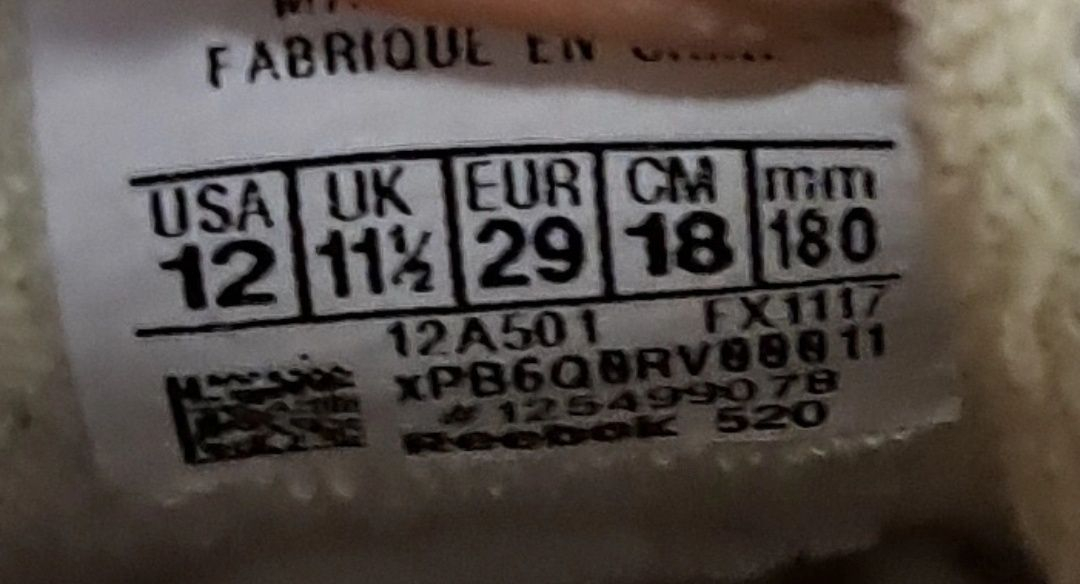 리복 180 타오키즈 운동화--5