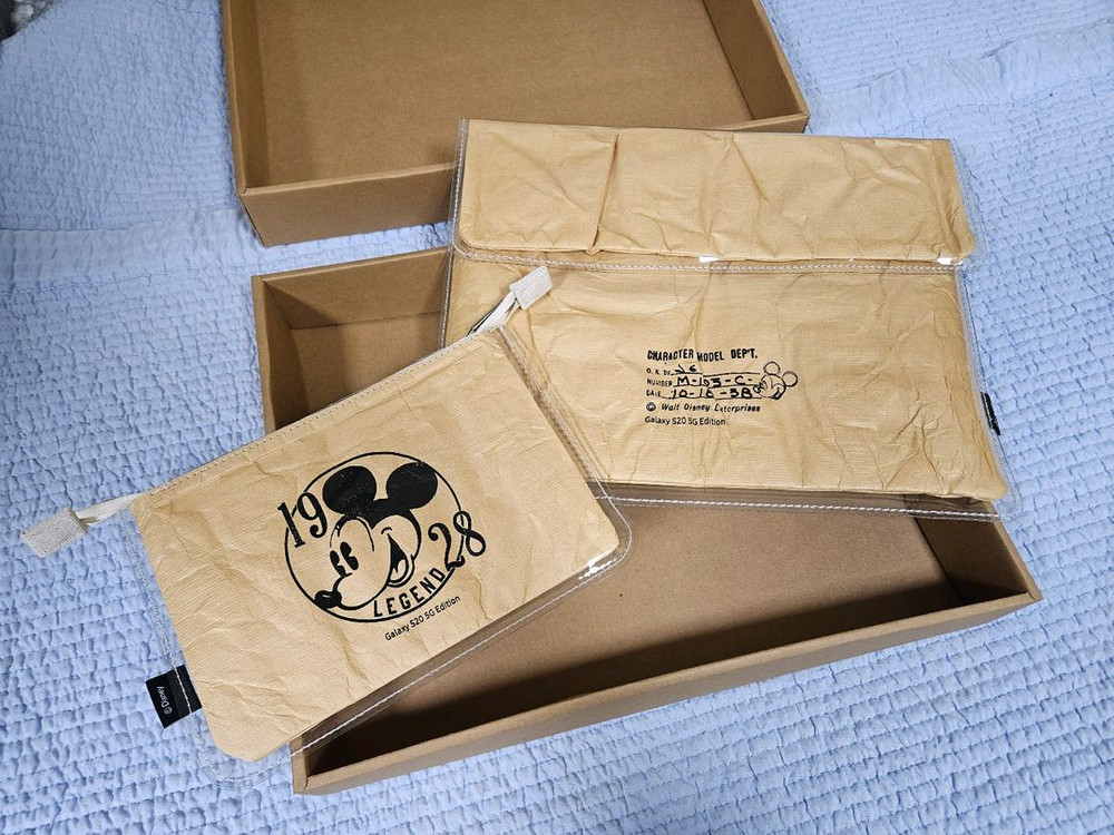 미키마우스 클리어백 갤럭시탭 아이패드 파우치 이미지