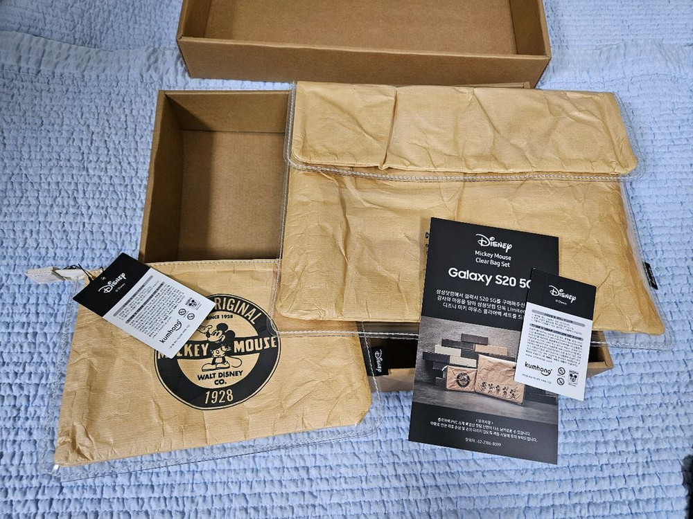 미키마우스 클리어백 갤럭시탭 아이패드 파우치 이미지