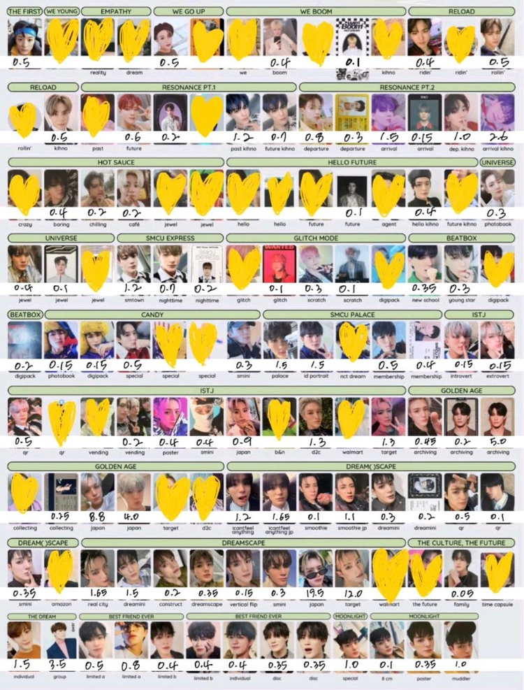 엔시티 포카 정우포카 제노포카 골든에이지 비델포미포카 이미지