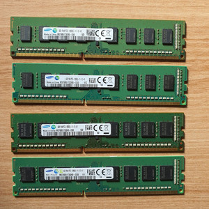 삼성 DDR3 램 4GB PC3-12800 4개합 일괄