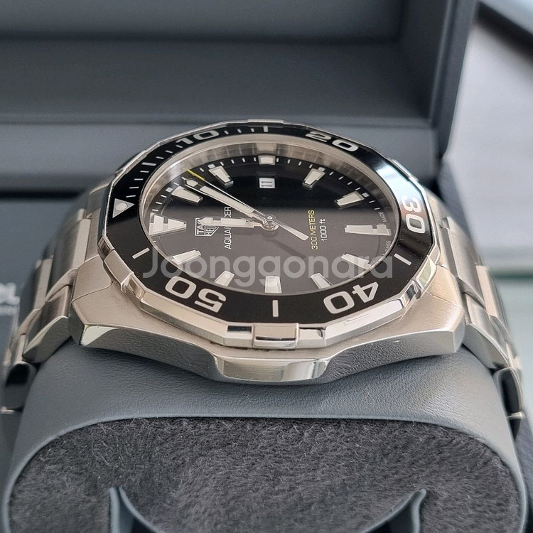 태그호이어 아쿠아레이서 쿼츠 검판 43mm WAY101A(2019년식)--5