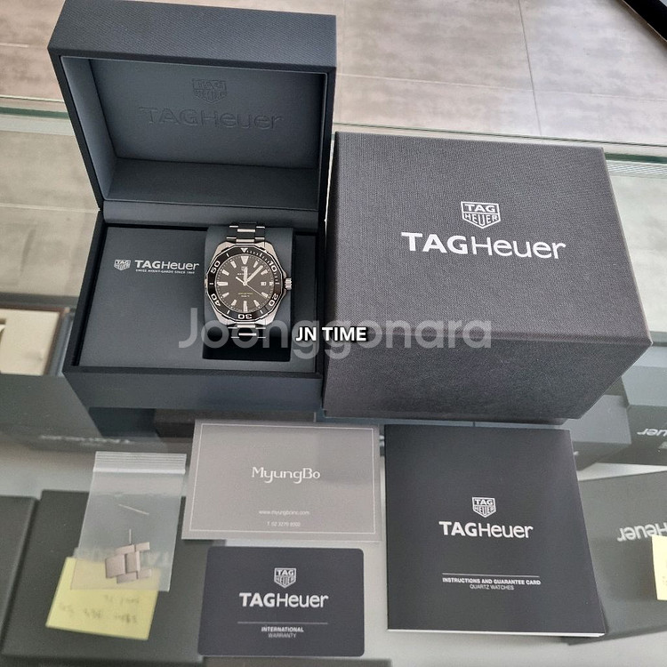 태그호이어 아쿠아레이서 쿼츠 검판 43mm WAY101A(2019년식)--8