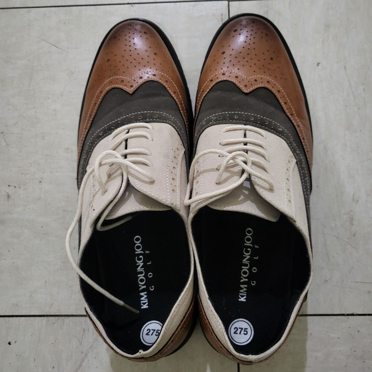 김영주 골프 남성 윙팁 드레스 슈즈 구두 270--4