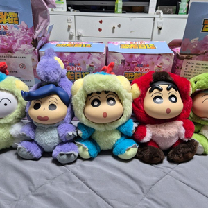 짱구 공룡일기 인형 5종 세트