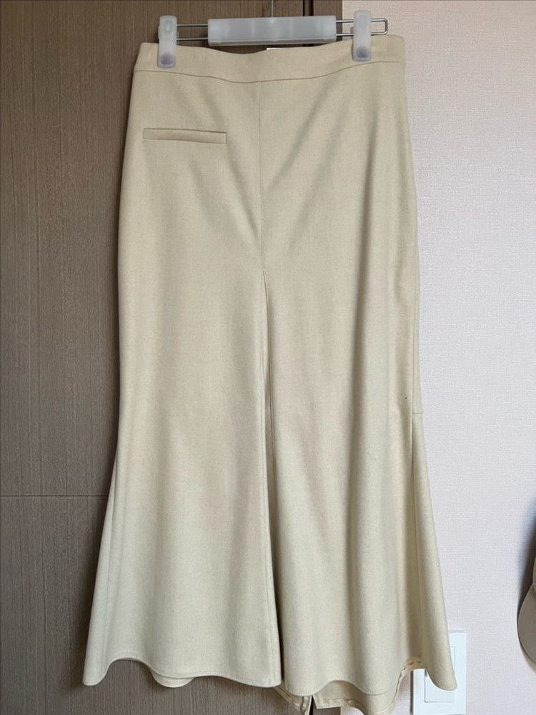 타임 페이크 포켓 플레어 스커트 44--3