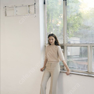 시에 닐 사이드 슬릿 팬츠 s