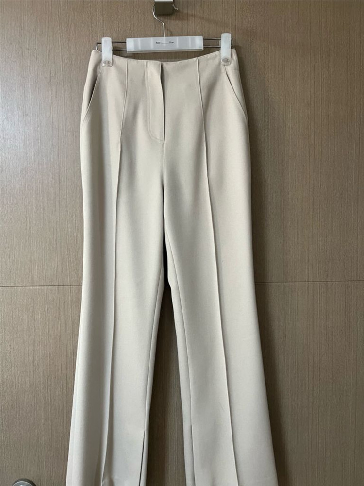 시에 닐 사이드 슬릿 팬츠 s--1