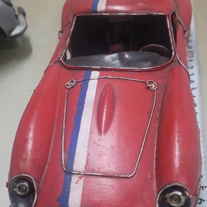 희귀 빈티지 핸드메이드 양철 자동차 - 제임스 딘 포르쉐 등 6종 가구배치 목적으로 오랜기간 취미로한 옛물건장식장에 이미지