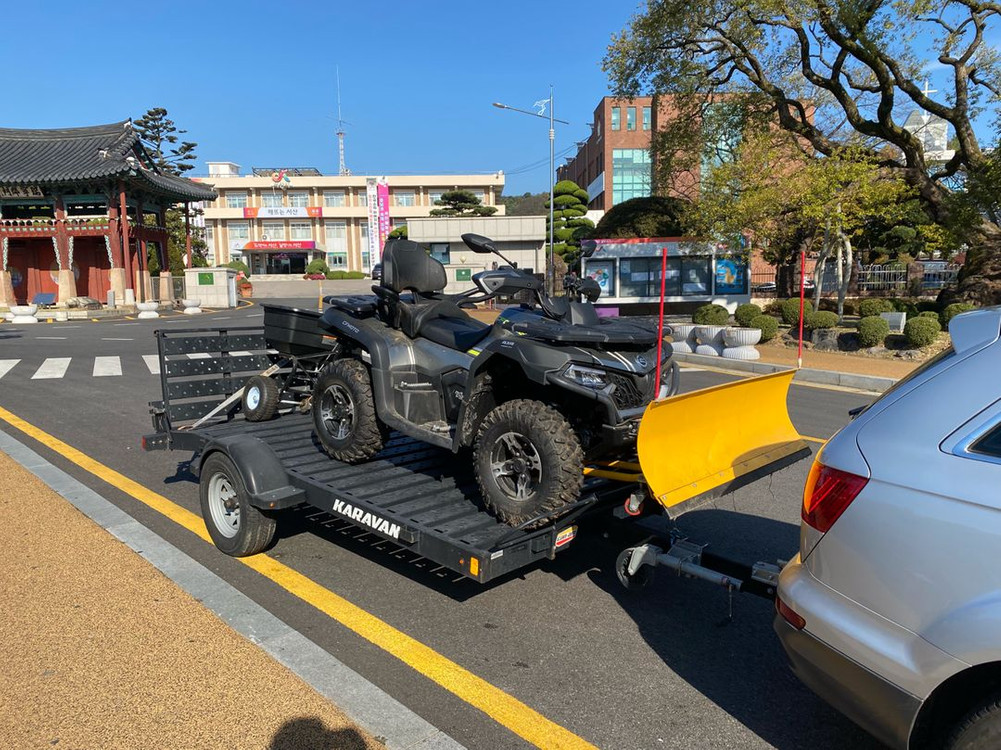 사륜오토바이 사륜바이크 ATV 제설용 눈삽 판매합니다 설명글 확인바랍니다--3