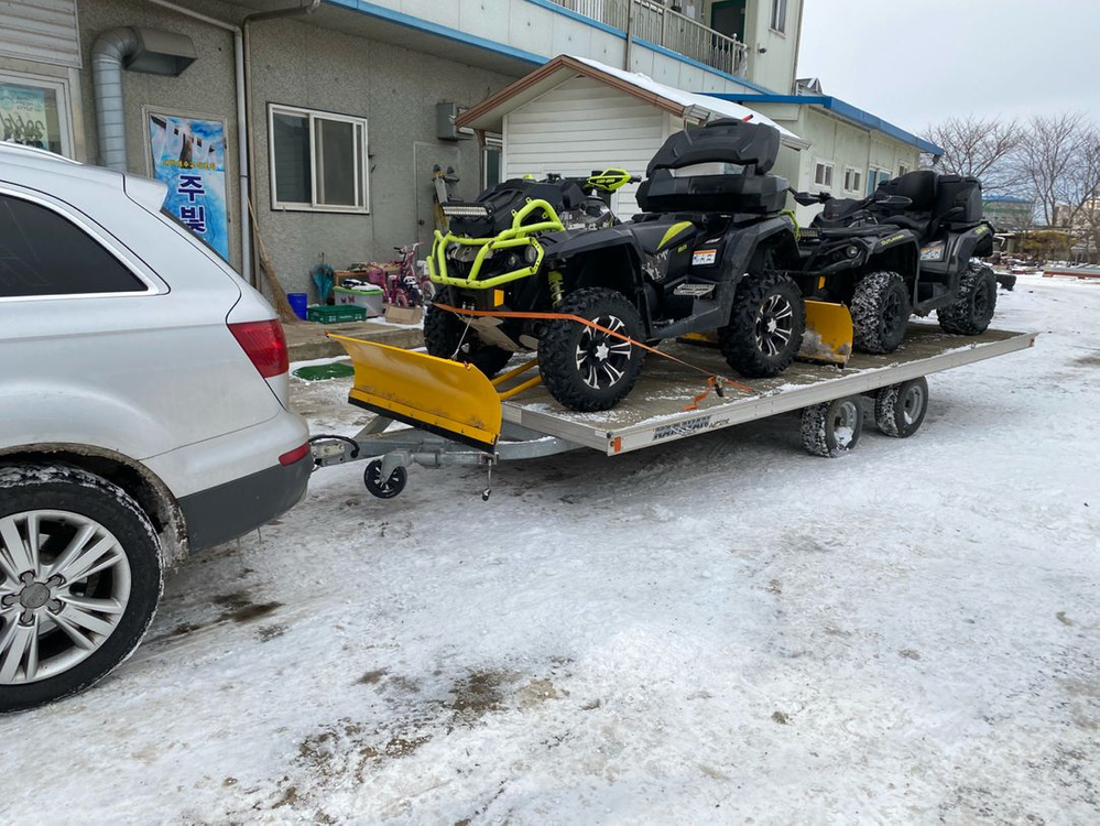 사륜오토바이 사륜바이크 ATV 제설용 눈삽 판매합니다 설명글 확인바랍니다--5