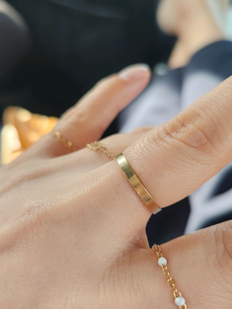 14k USA 평반지--3