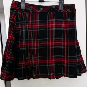 MNG 플리츠 체크 스커트(29인치)