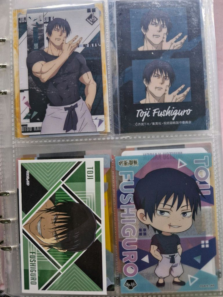 주술회전 지류 굿즈 포토카드 비공굿 학생증 클리어카드 스티커 전자파차단스티커 등 판매--1