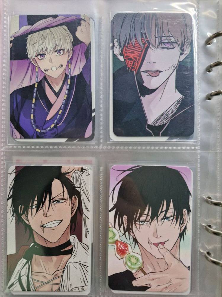 주술회전 지류 굿즈 포토카드 비공굿 학생증 클리어카드 스티커 전자파차단스티커 등 판매--7