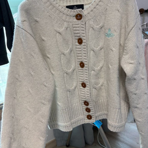 비비안웨스트우드 케이블 니트 가디건